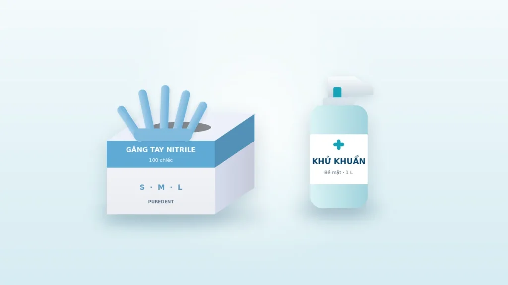 Kiểm soát nhiễm khuẩn trong phòng khám nha khoa: danh mục vật tư cần có