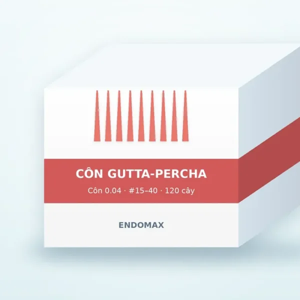 Côn gutta-percha EndoMax côn 0.04, hộp 120 cây – ảnh 3 Côn gutta-percha EndoMax côn 0.04, hộp 120 cây