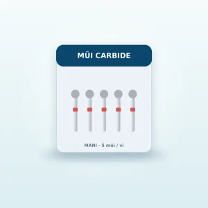 Mũi khoan carbide tròn MANI, vỉ 5 mũi Mũi khoan carbide tròn MANI, vỉ 5 mũi