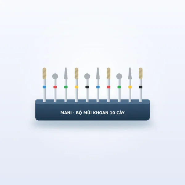 Bộ mũi khoan kim cương MANI, 10 mũi – ảnh 2 Bộ mũi khoan kim cương MANI, 10 mũi