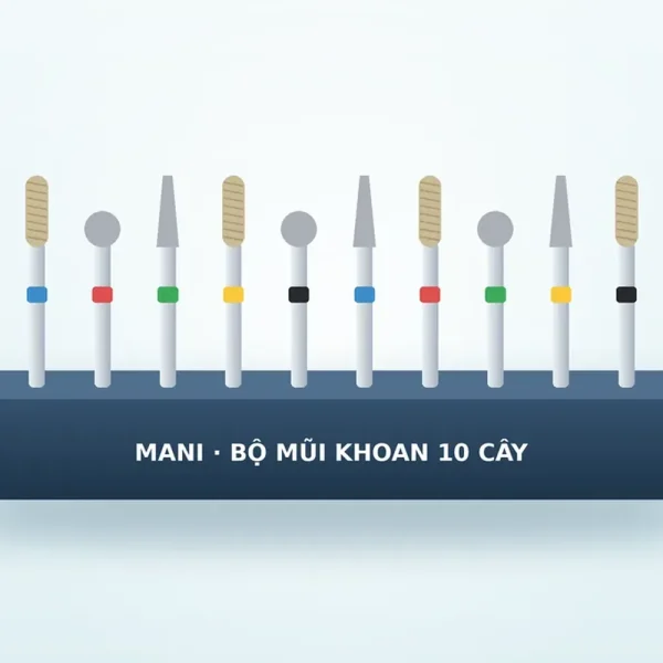 Bộ mũi khoan kim cương MANI, 10 mũi – ảnh 3 Bộ mũi khoan kim cương MANI, 10 mũi